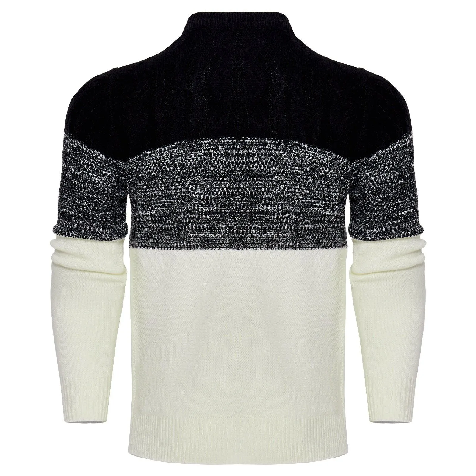 Men's Trendy Color Block Pullover Sweater