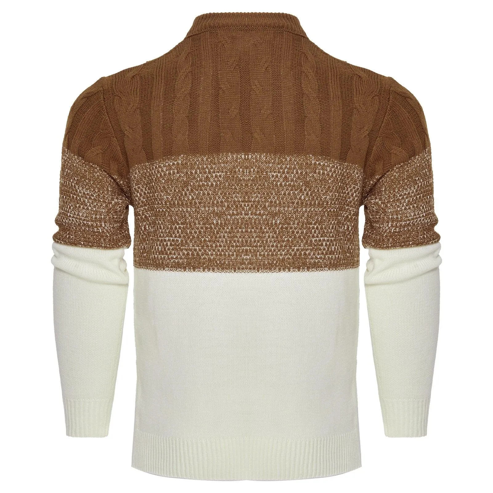 Men's Trendy Color Block Pullover Sweater