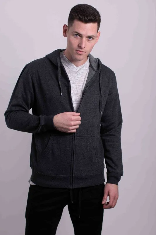 Men's Zipper Fleece Hoodie