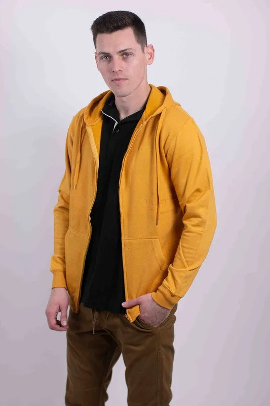 Men's Zipper Fleece Hoodie