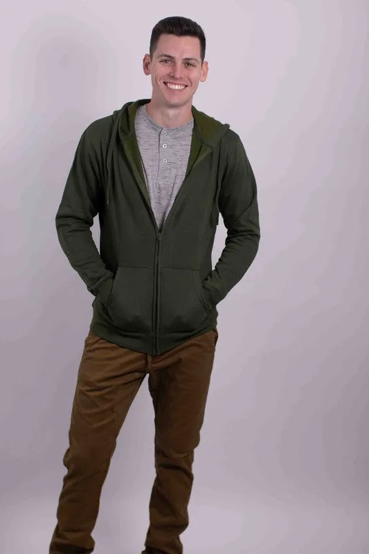 Men's Zipper Fleece Hoodie