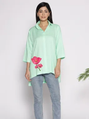 Mint Rayon ShirtTop - Hortensia