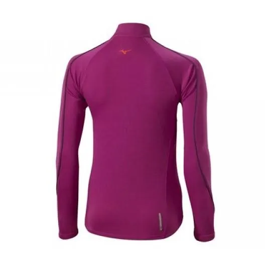 Mizuno Womens Warma Lite 1/2 Zip Ls T-Shirt Aw16