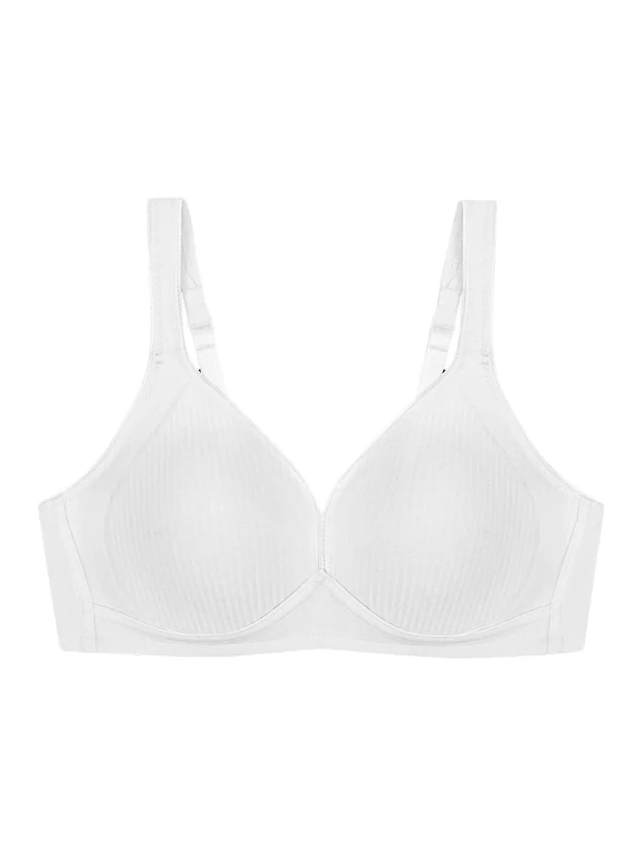 Modern Soft Cotton Non-Wired Bra - White