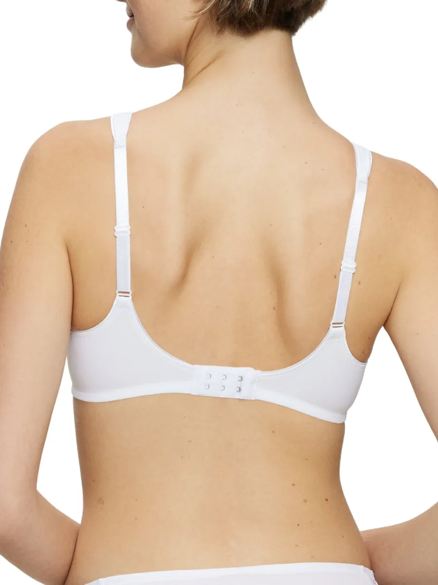 Modern Soft Cotton Non-Wired Bra - White