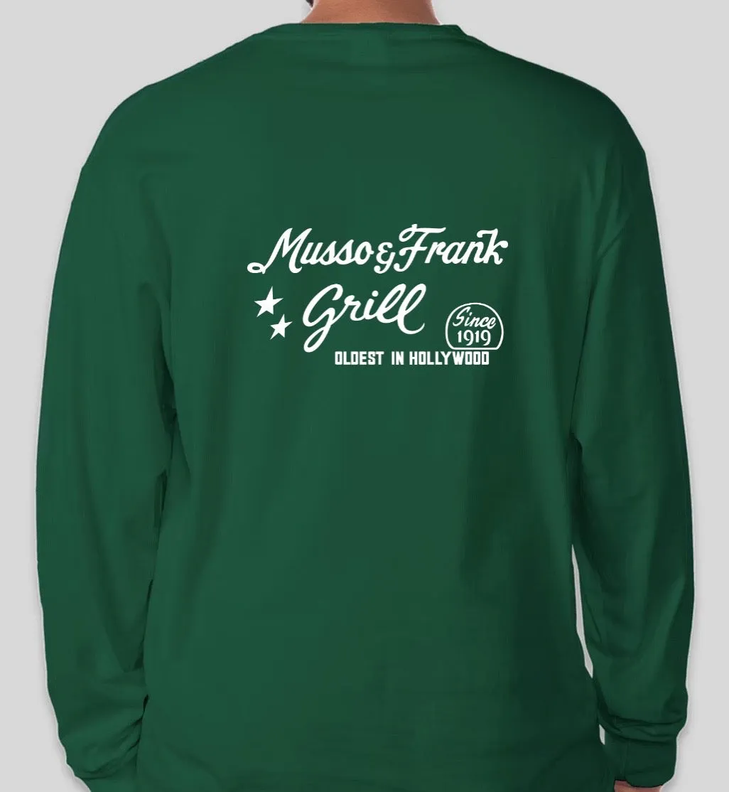 Musso & Frank Green Long Sleeve T-Shirt