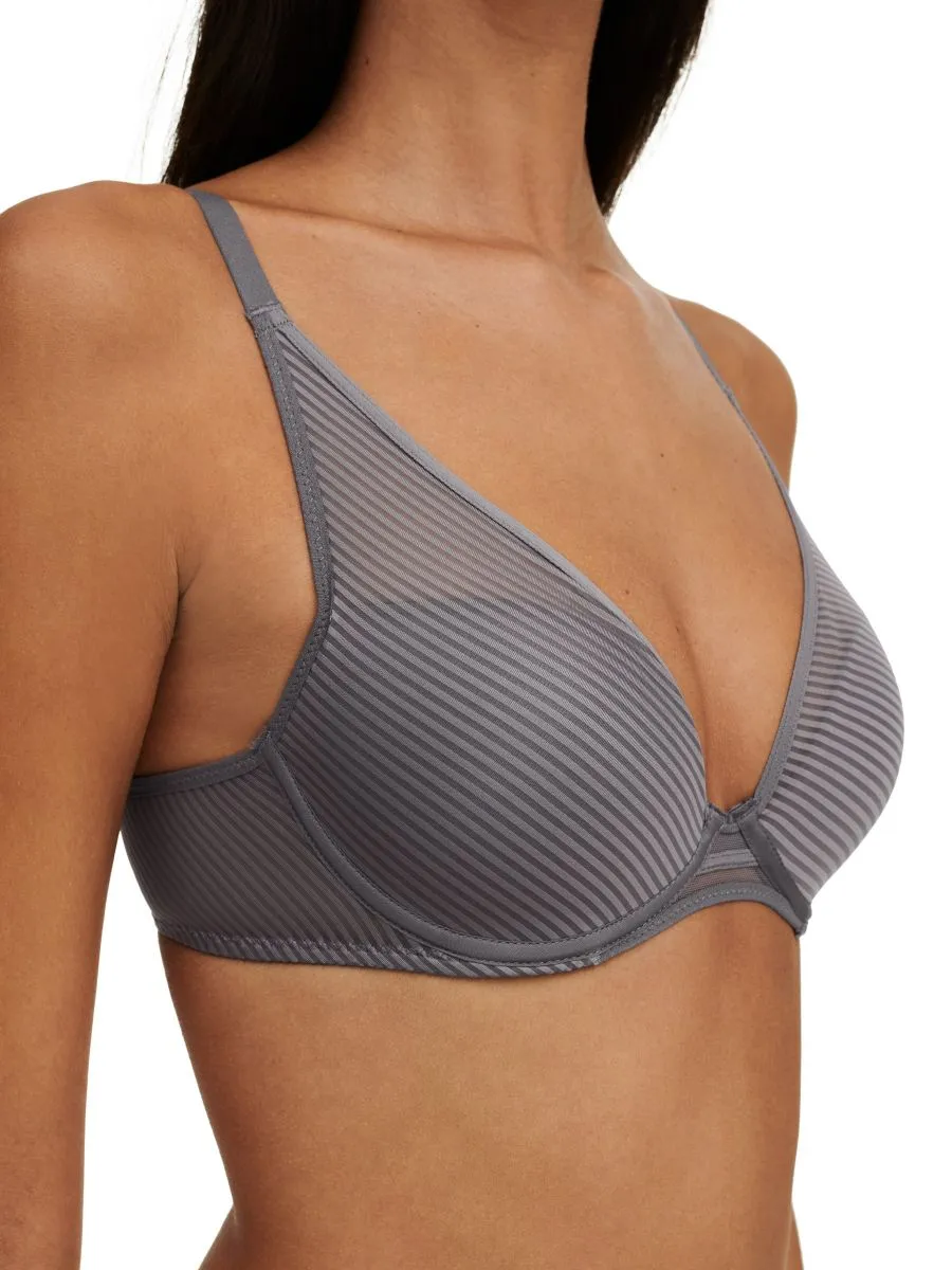 Nais Plunge T-Shirt Bra - Graphite