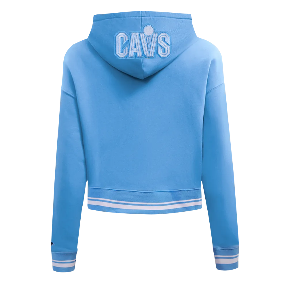 NBA CLEVELAND CAVALIERS CITY EDITION 24-25 WOMEN'S RIB FLC CROPPED PO (UNIVERSITY BLUE)