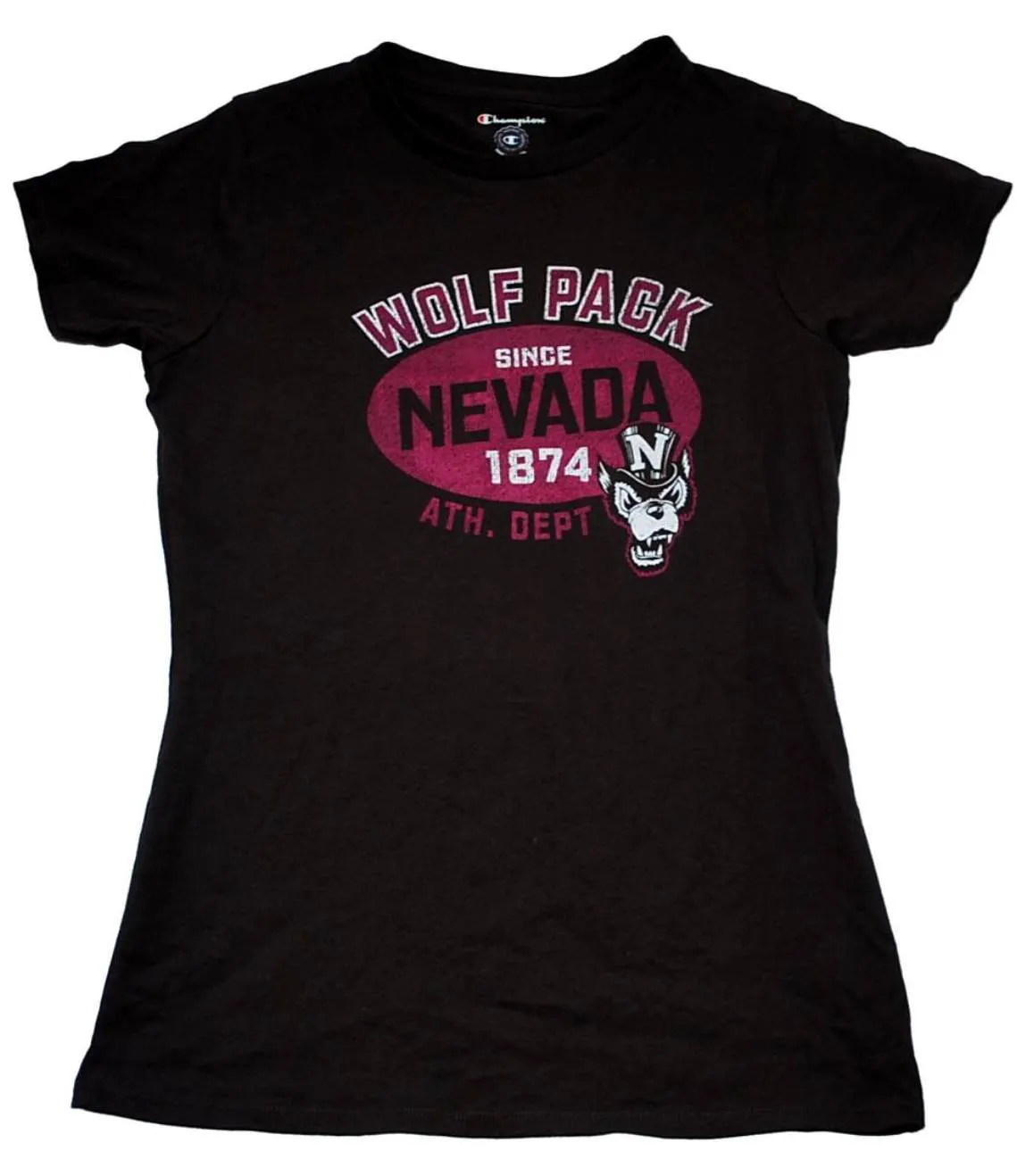 Nevada Wolf Pack Womens Champion Brown Athletic Department T-Shirt  (M)