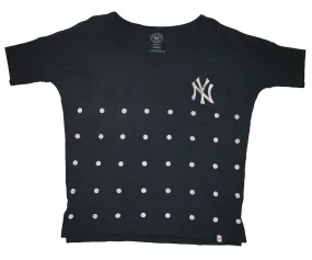 New York Yankees 47 Brand Navy Women's Polka Dot Vintage T-Shirt (M)