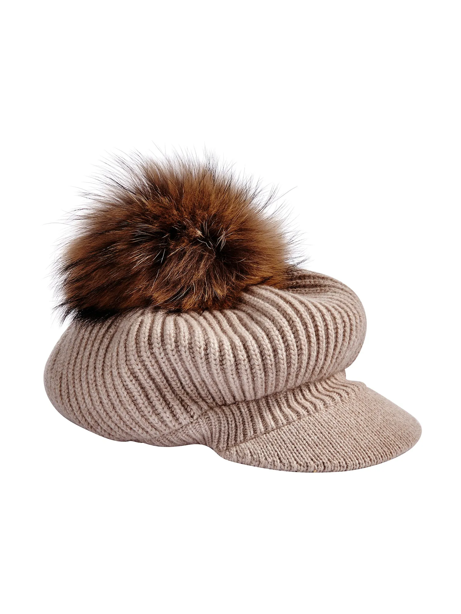 Newsboy Cashmere Knit Hat