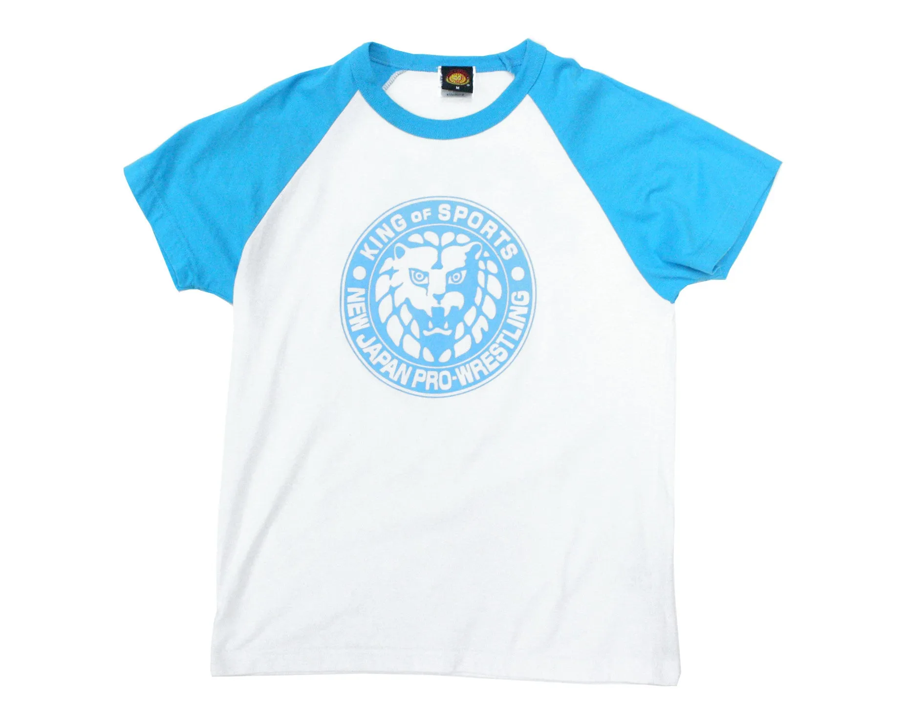 NJPW BLUE RAGLAN SHORTSLEEVE T-SHIRT M