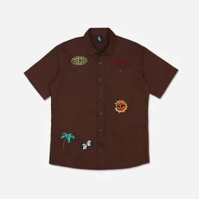 No Worries Work Shirt Brown