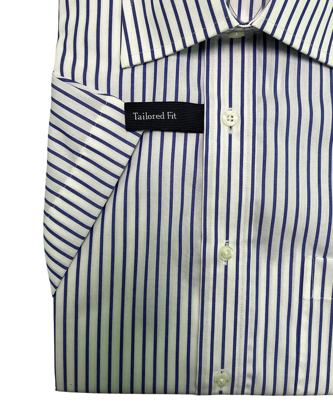 Non Iron Butcher Stripe Shirt