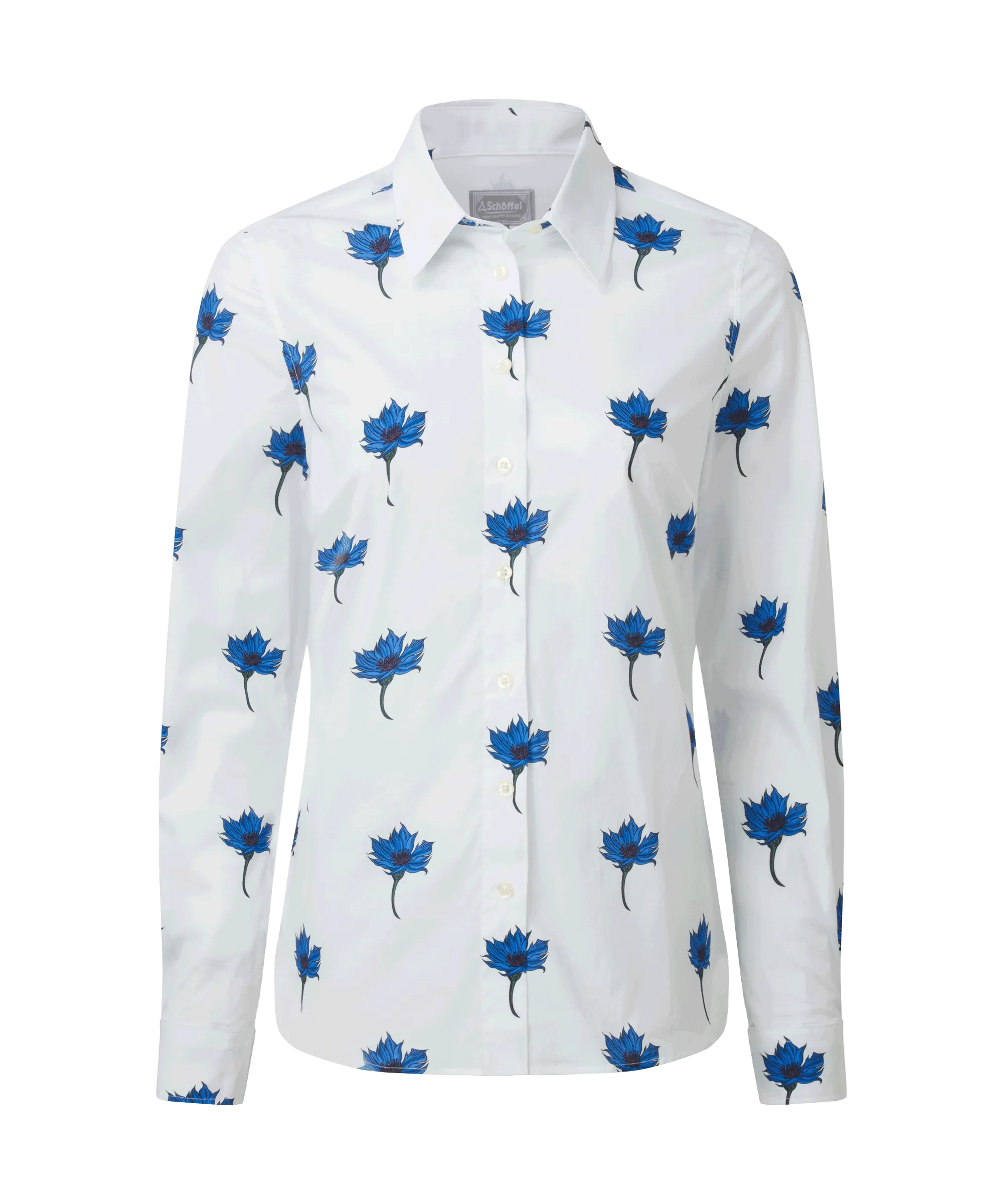 Norfolk Shirt - Cornflower Print