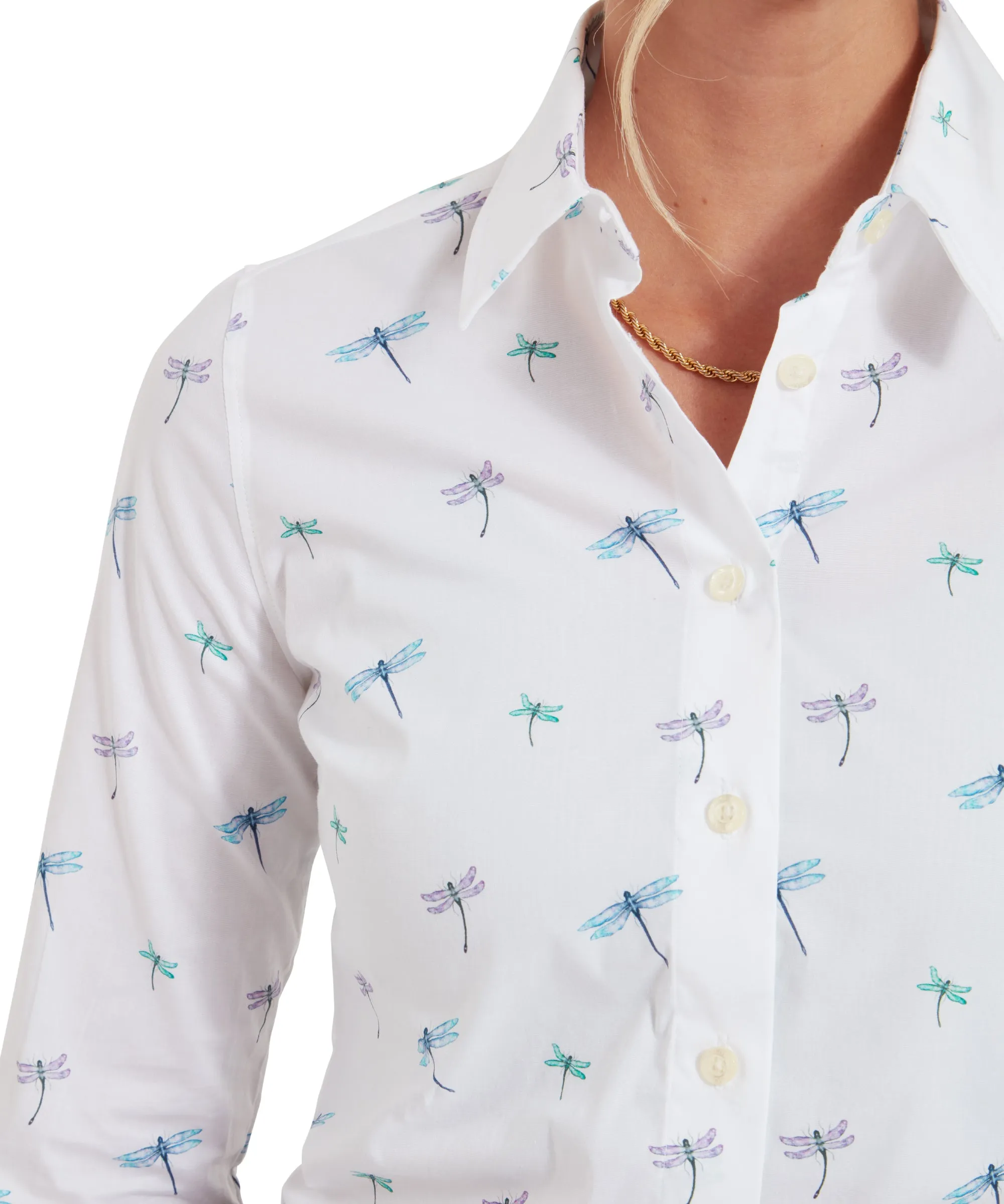 Norfolk Shirt - Dragonfly Print