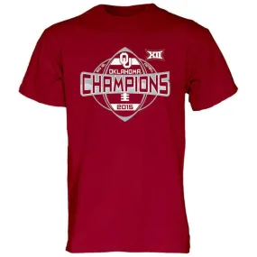 Oklahoma Sooners Blue 84 2015 Big 12 Conference Champions Locker Room T-Shirt