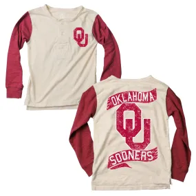 Oklahoma Sooners Youth Boys Slub Henley