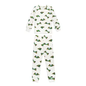 Organic Long Sleeve PJ's, Butterfly