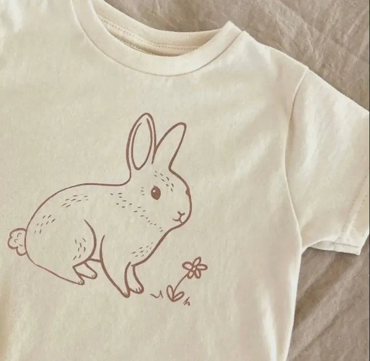 Organic Short Sleeve T-Shirt - Bunny