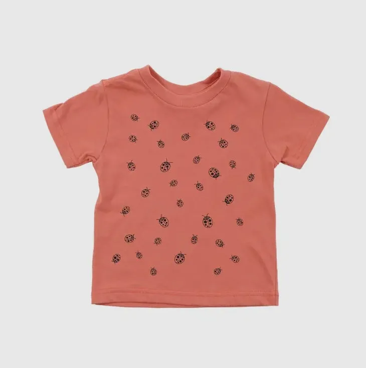 Organic Short Sleeve T-Shirt - Ladybugs