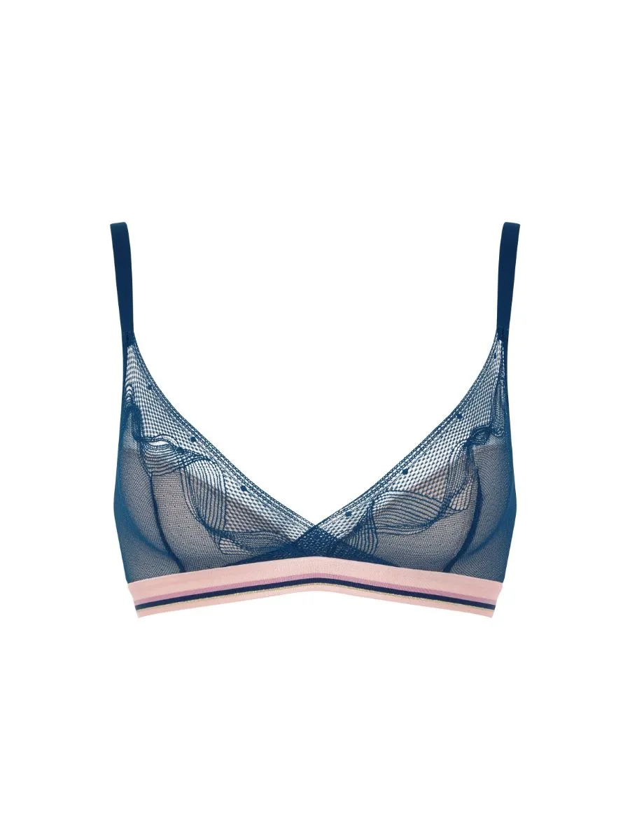 Paola Wirefree T-Shirt Bra - Intense Blue