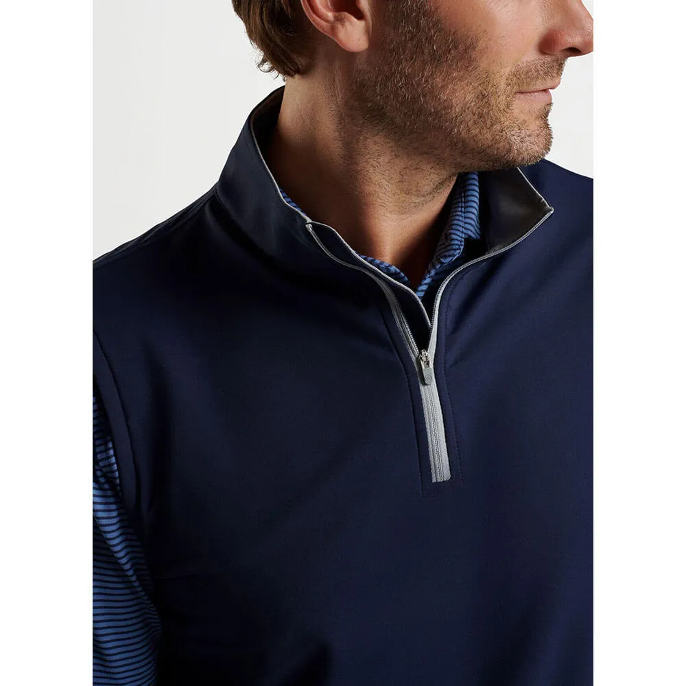 Peter Millar Galway Performance Quarter-Zip Vest - Navy*