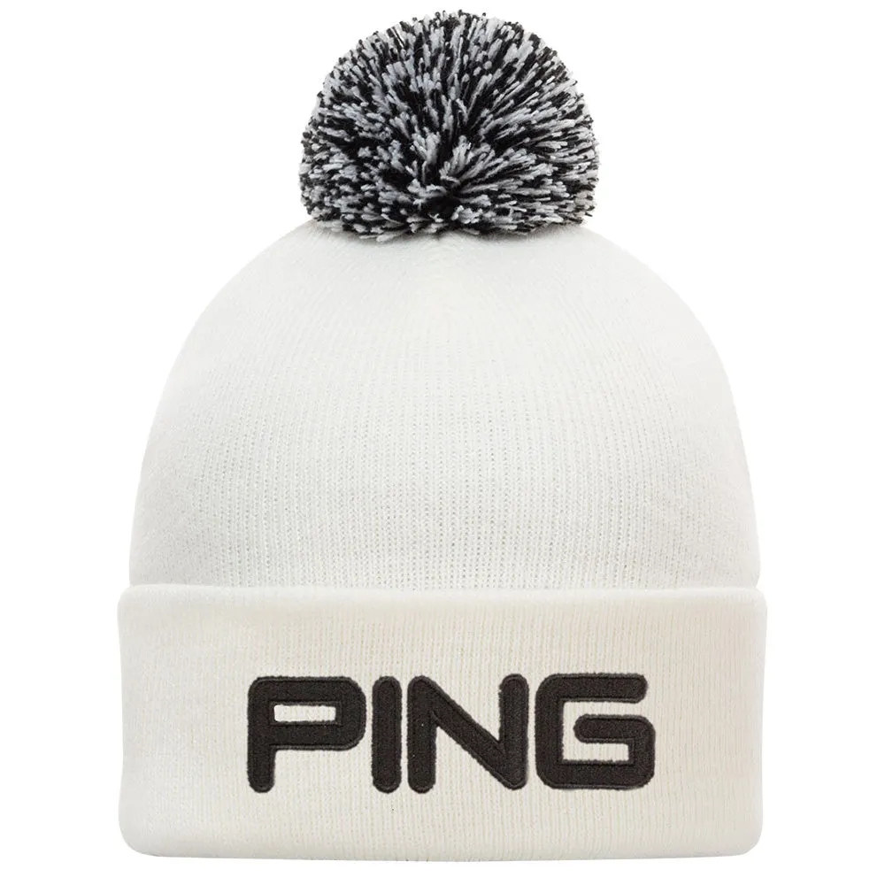 Ping Collection Classic Bobble Hat - White