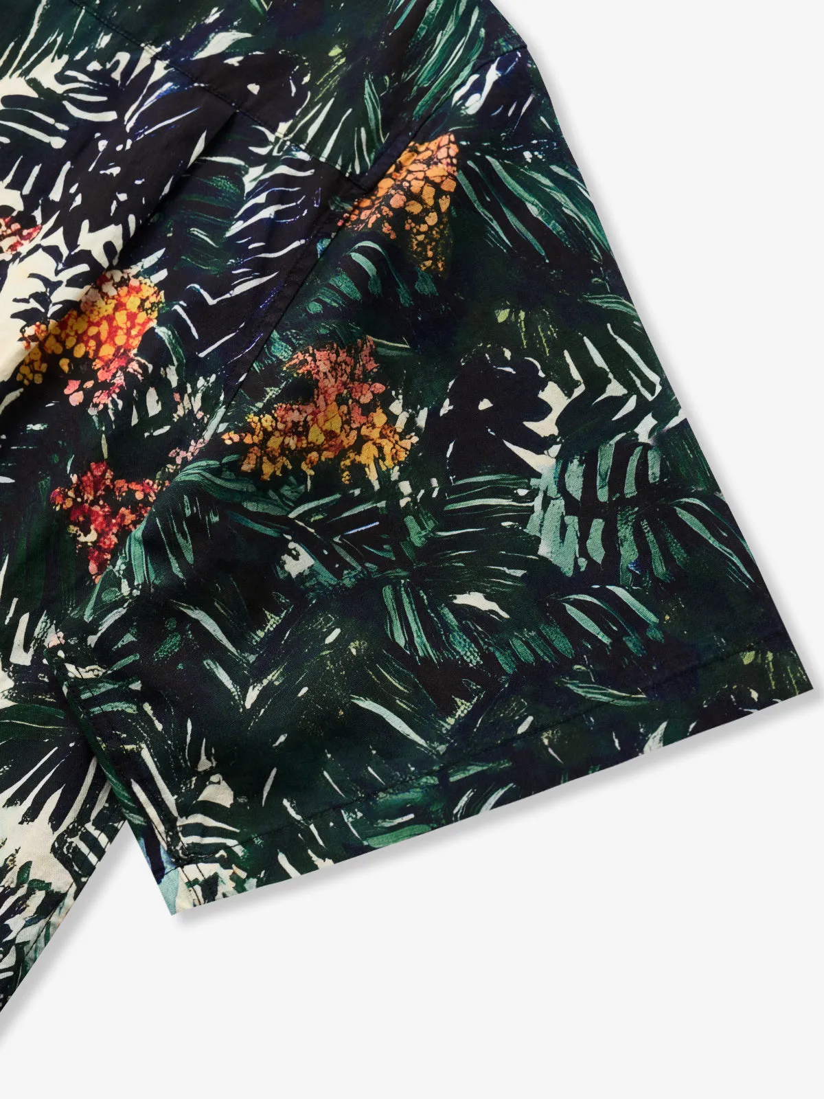 Playful Tiger & Tropical Rainforest Cotton Shirt