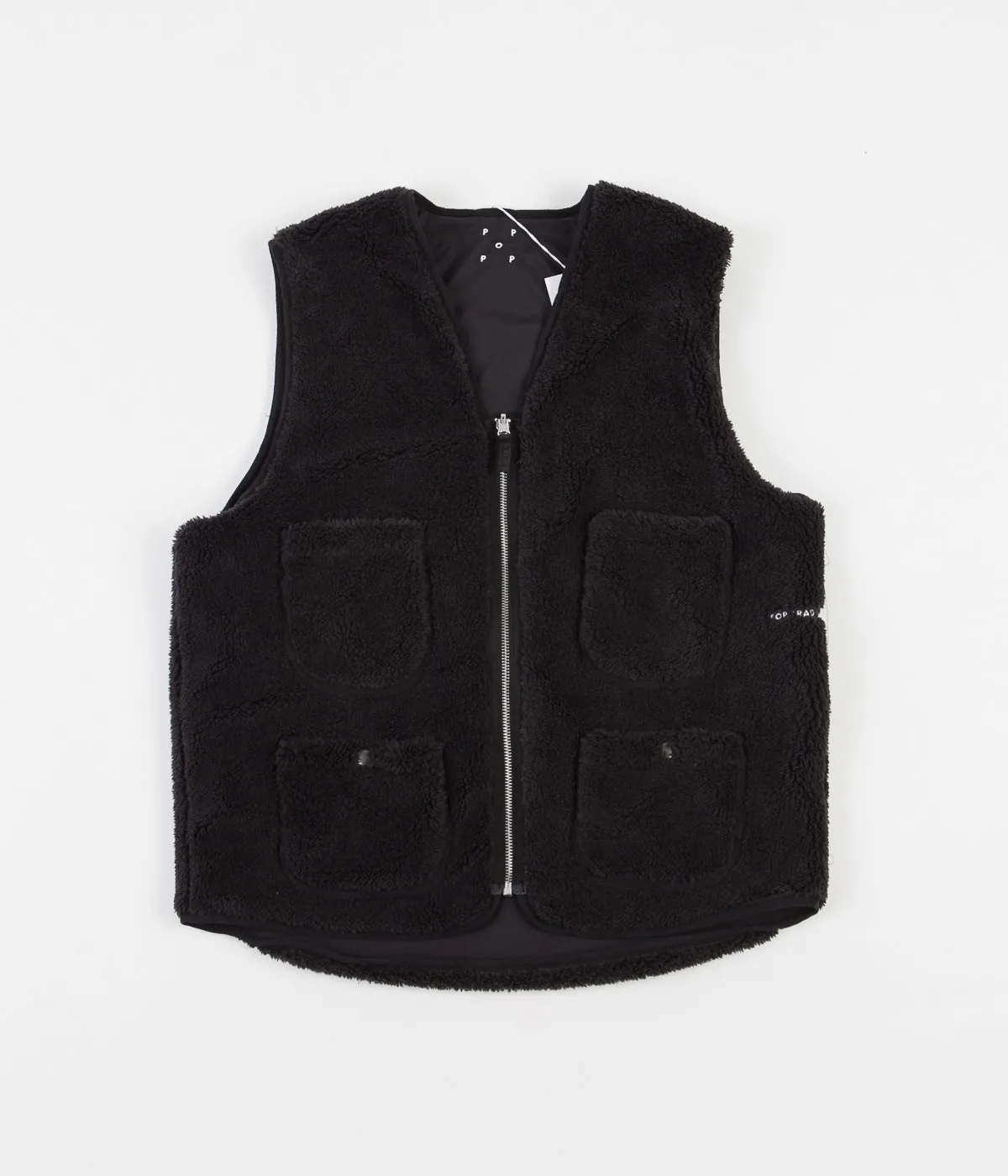 Pop Trading Company Harold Reversible Vest - Anthracite