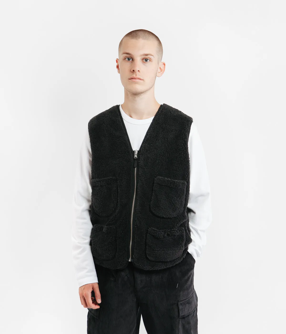 Pop Trading Company Harold Reversible Vest - Anthracite