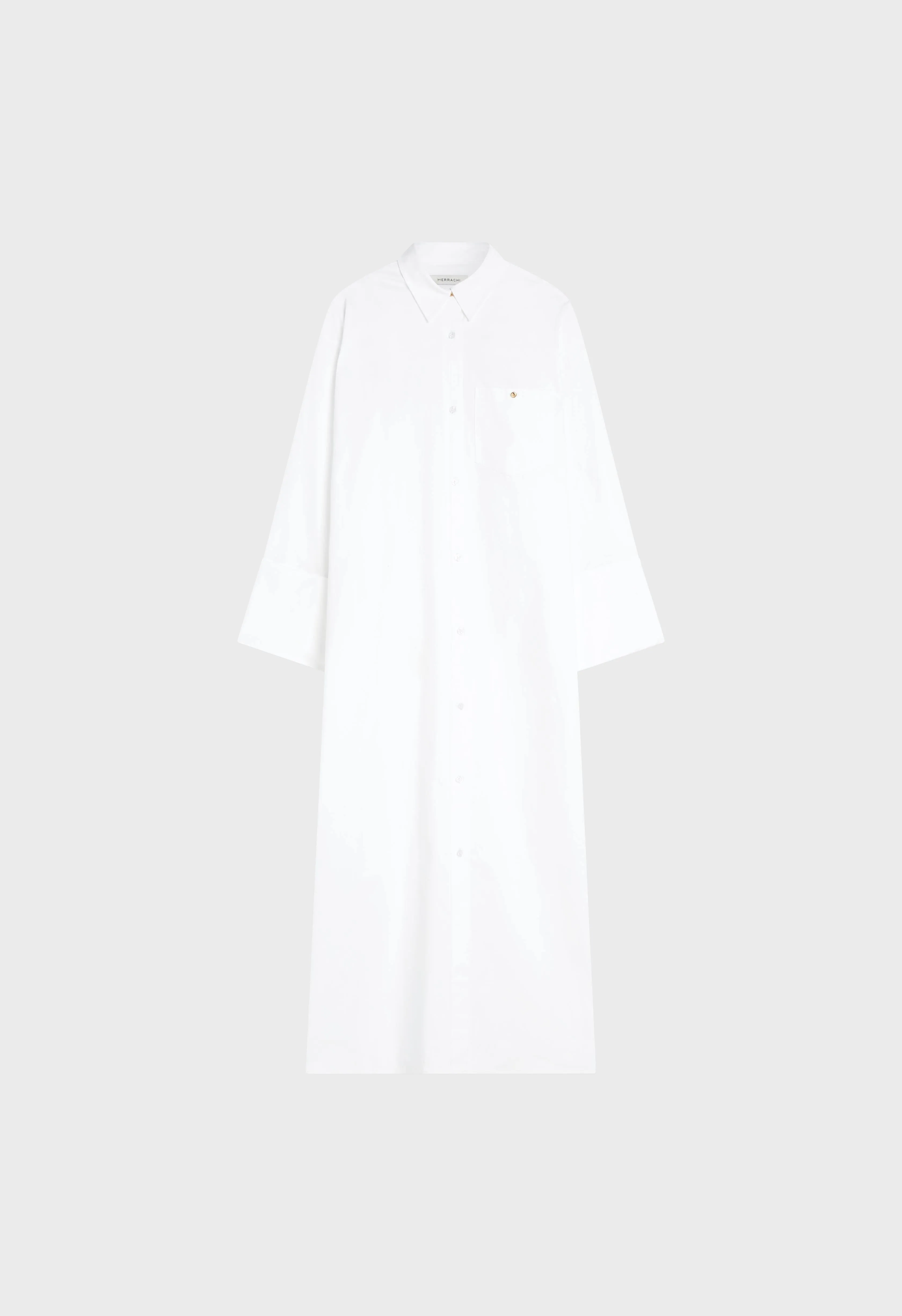 Poplin Long Shirt | White