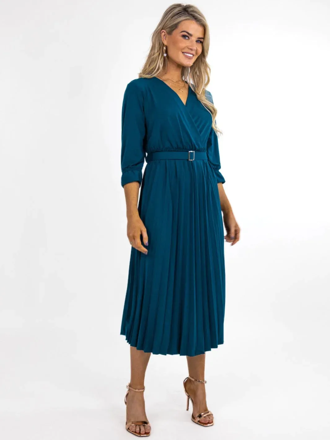 POSITANO DRESS (TEAL)