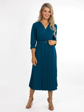 POSITANO DRESS (TEAL)