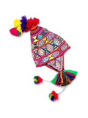 Q'ero Andean Ch'ullo Cap - Beaded