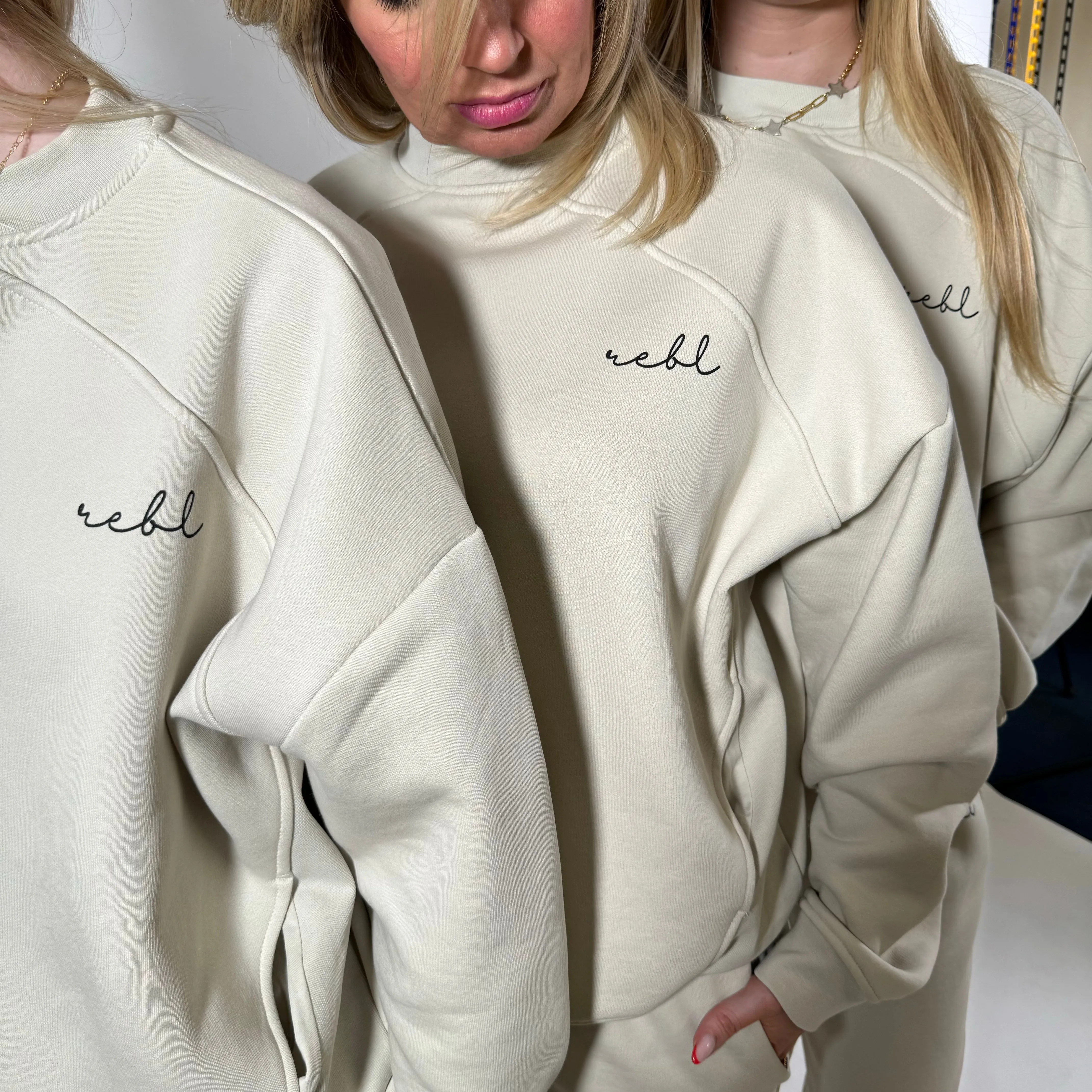 r.e.b.l Signature Luxe Stone Sweatshirt