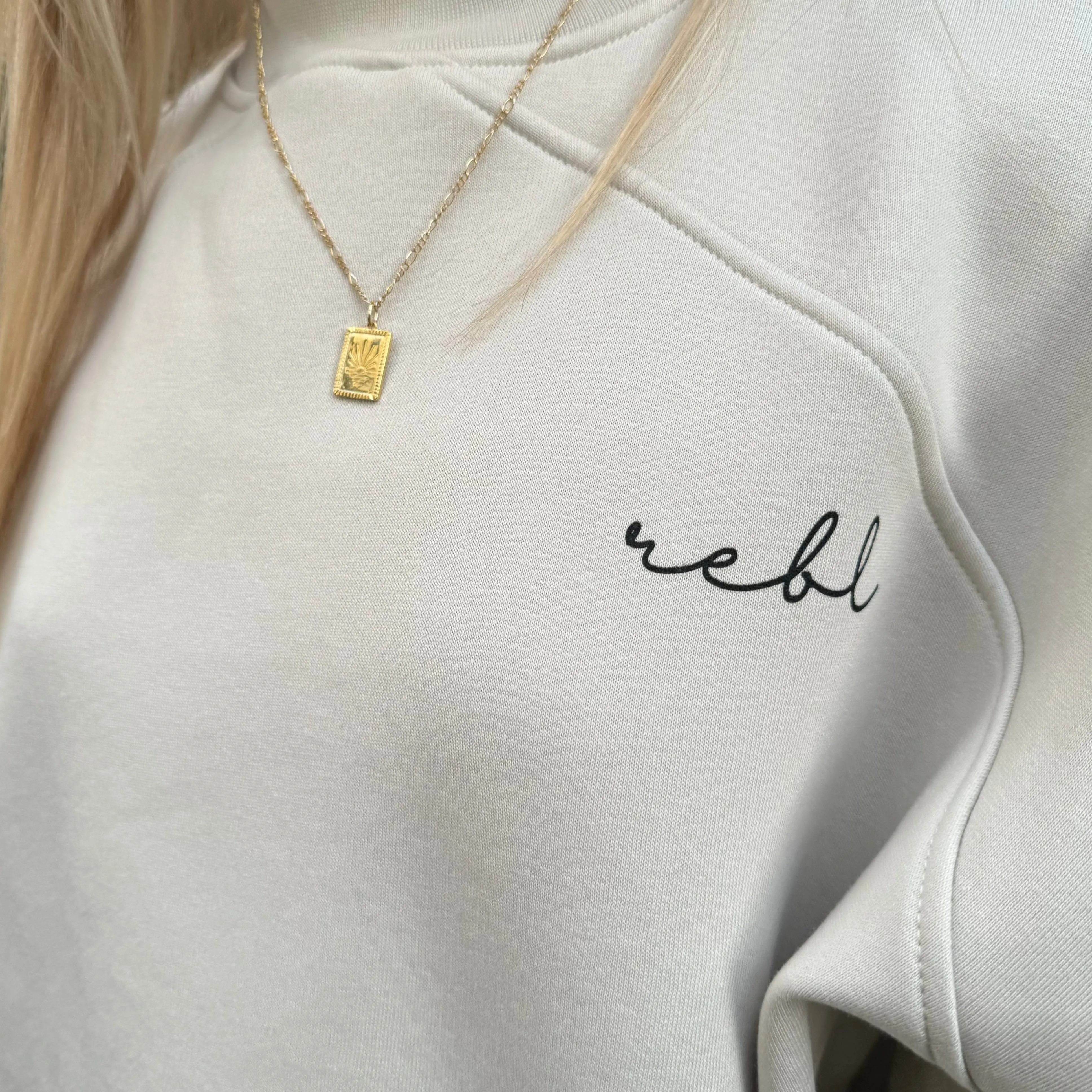 r.e.b.l Signature Luxe Stone Sweatshirt