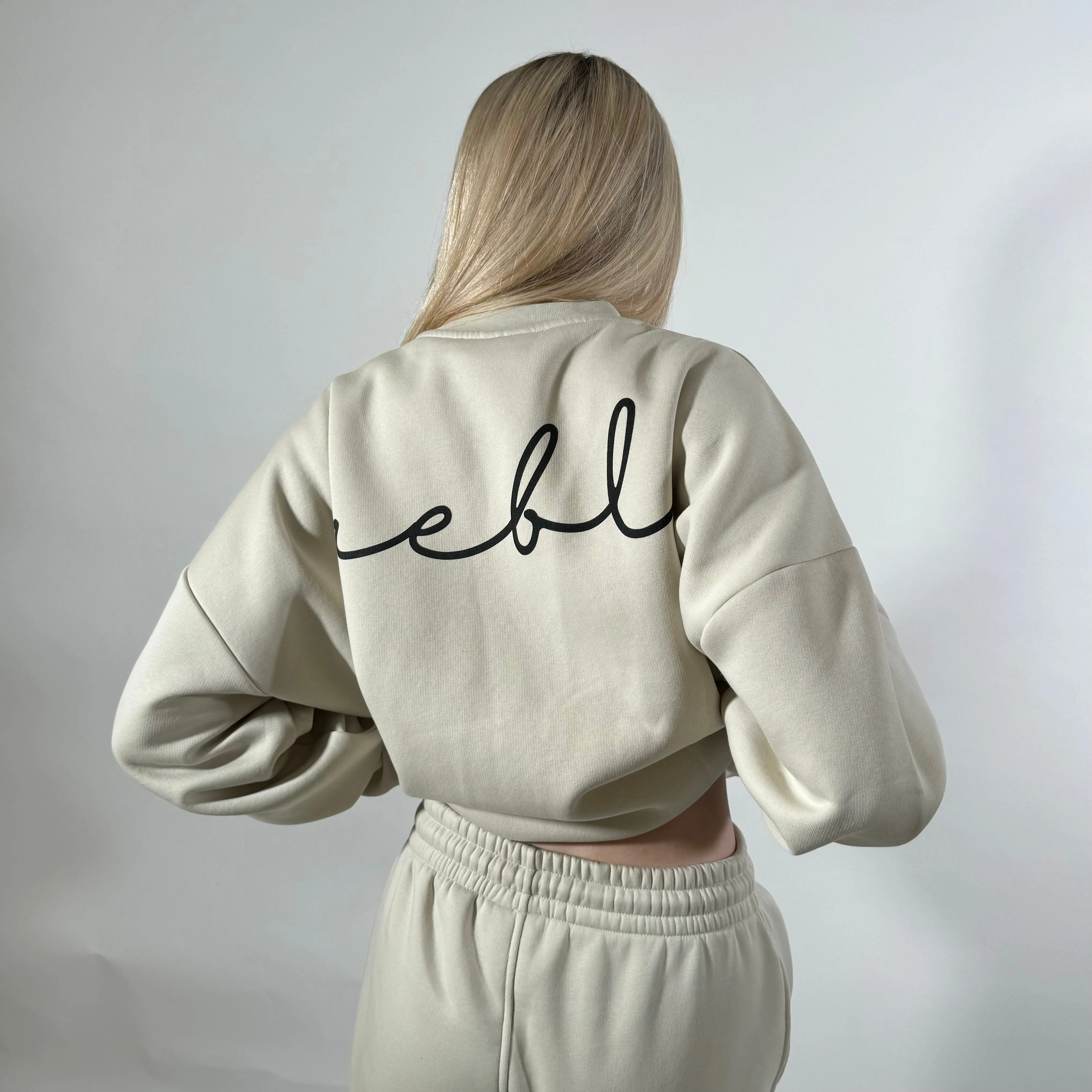 r.e.b.l Signature Luxe Stone Sweatshirt