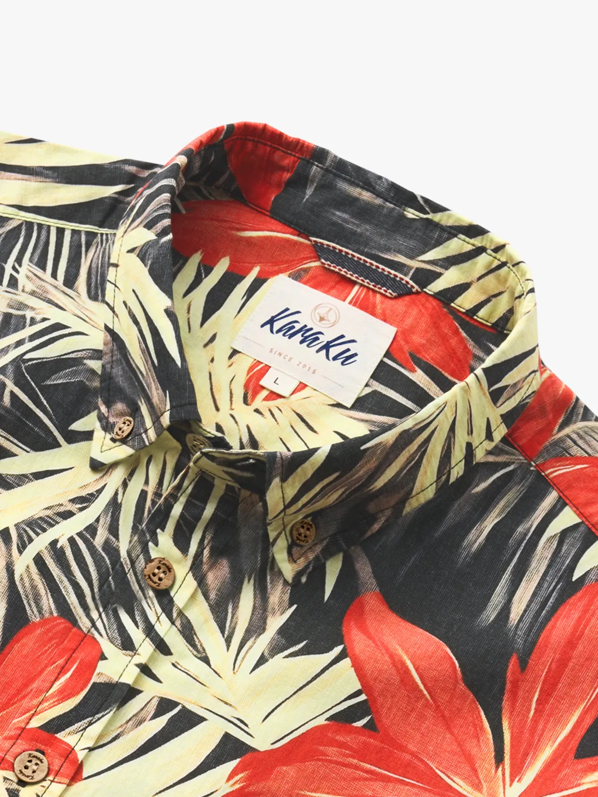 Retro Hawaiian Floral Cotton Shirt