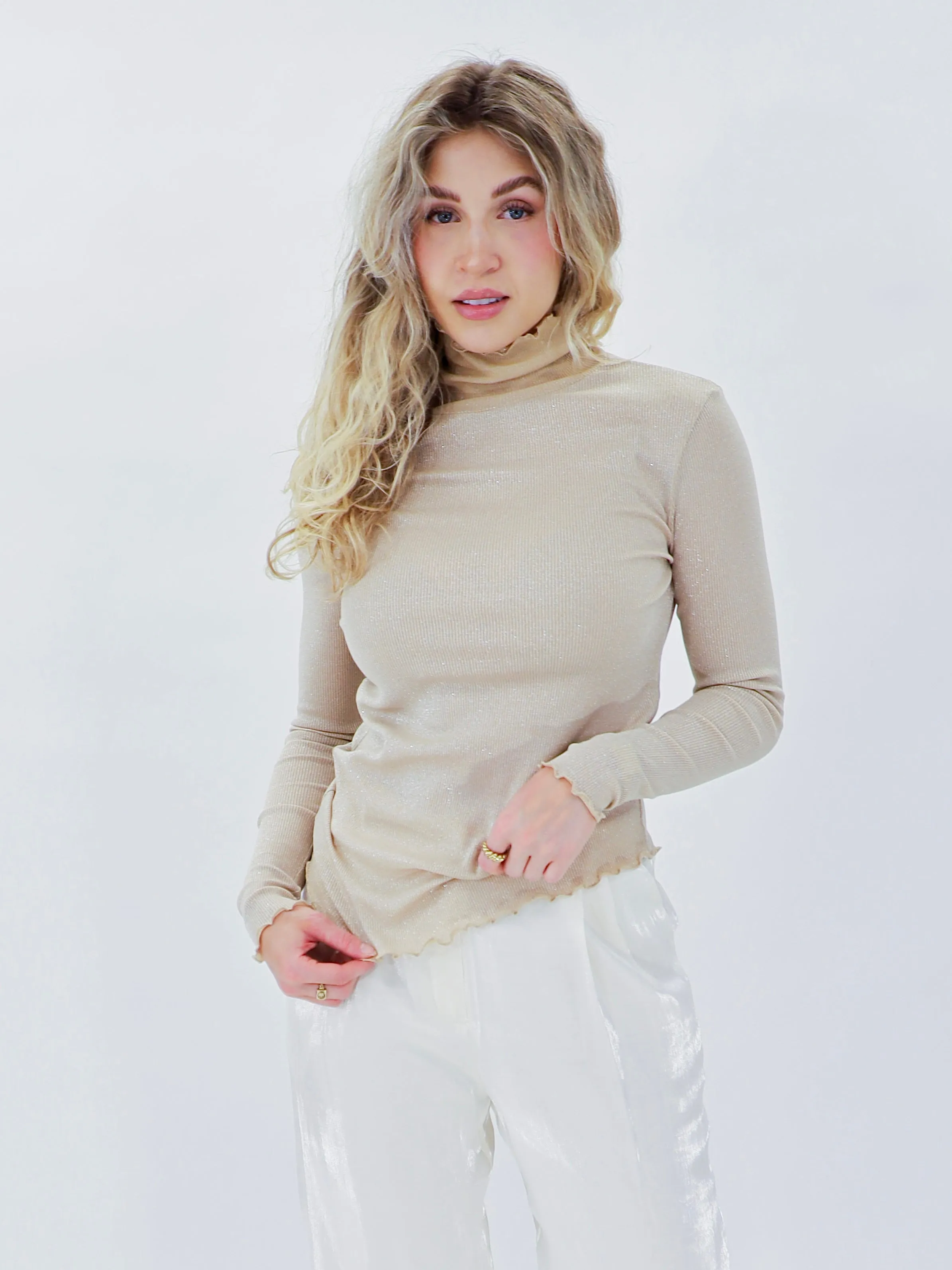 Ribbed Knit Turtleneck