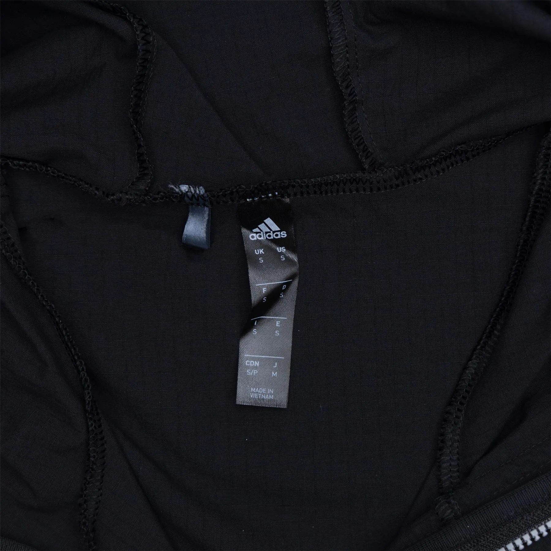 Ripstop Quarter Zip Hoodie Black - SS23