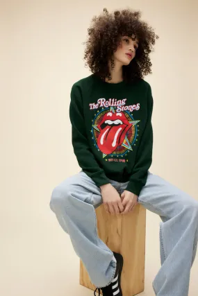 Rolling Stones US Tour 1981 Vintage Sweatshirt - vintage green