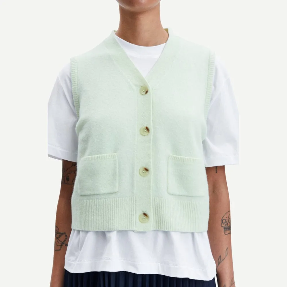 Samsøe Samsøe Megan Aloe Wash Vest 14709 In Green