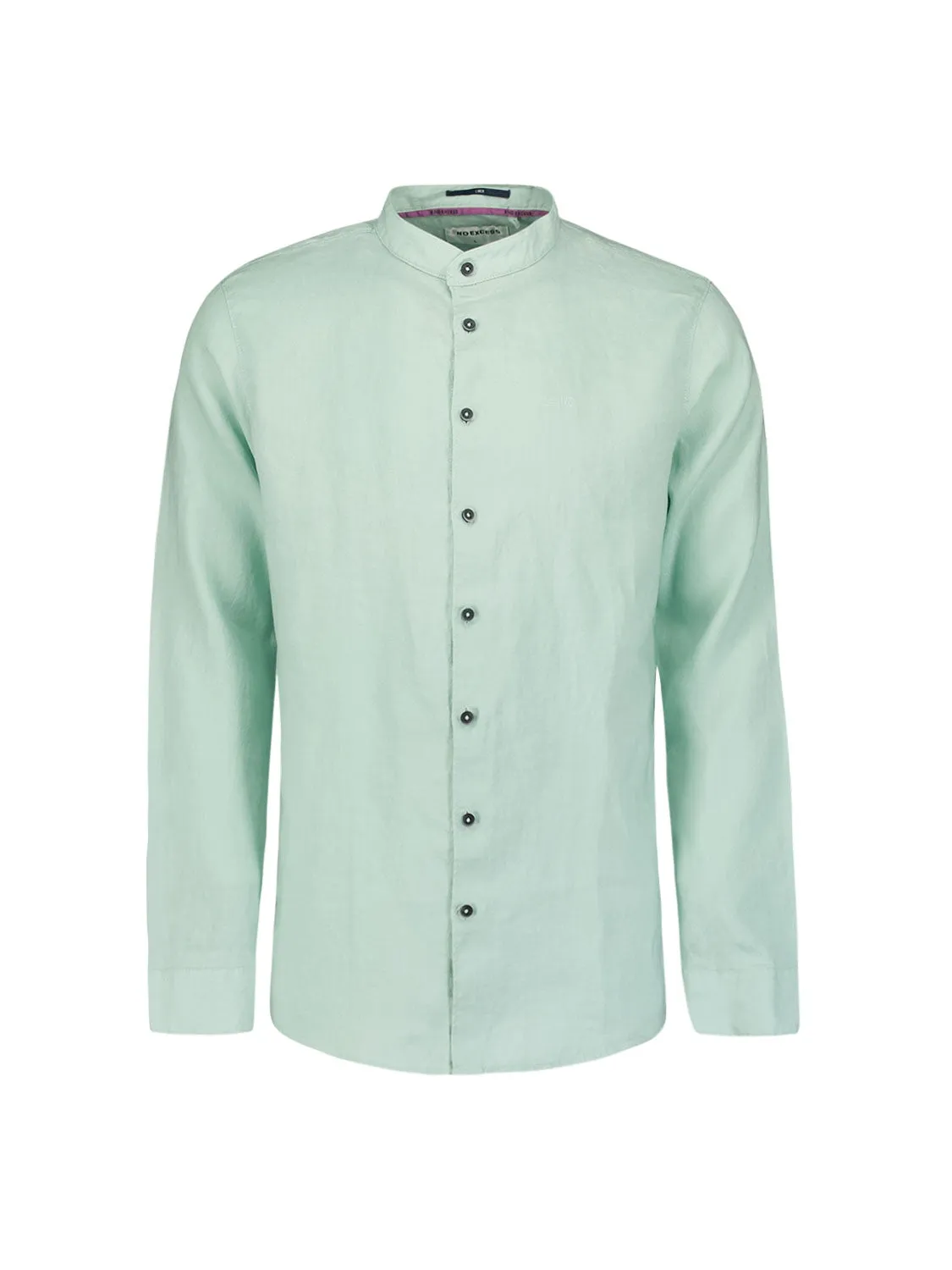 Shirt Granddad Linen Solid | Mint