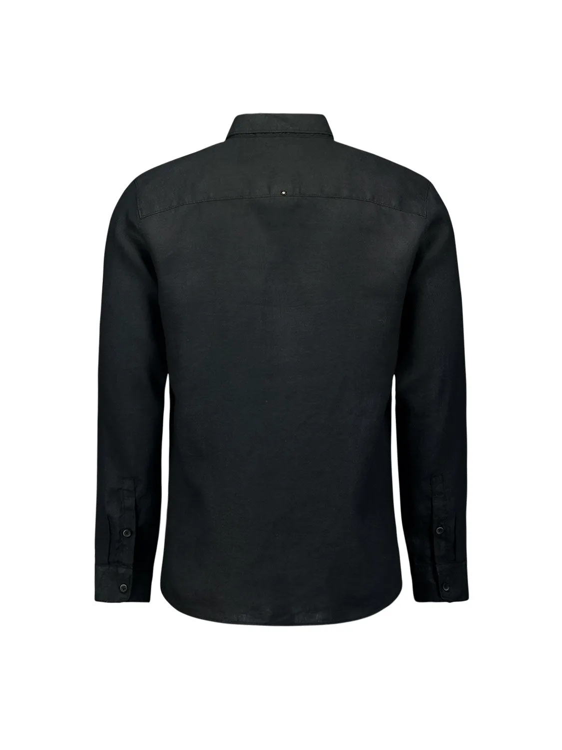 Shirt Linen Solid | Black