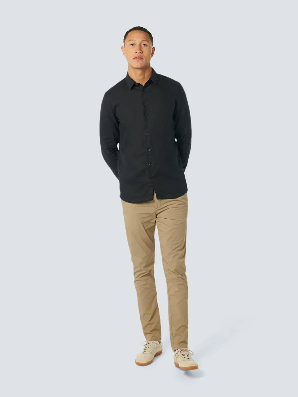 Shirt Linen Solid | Black