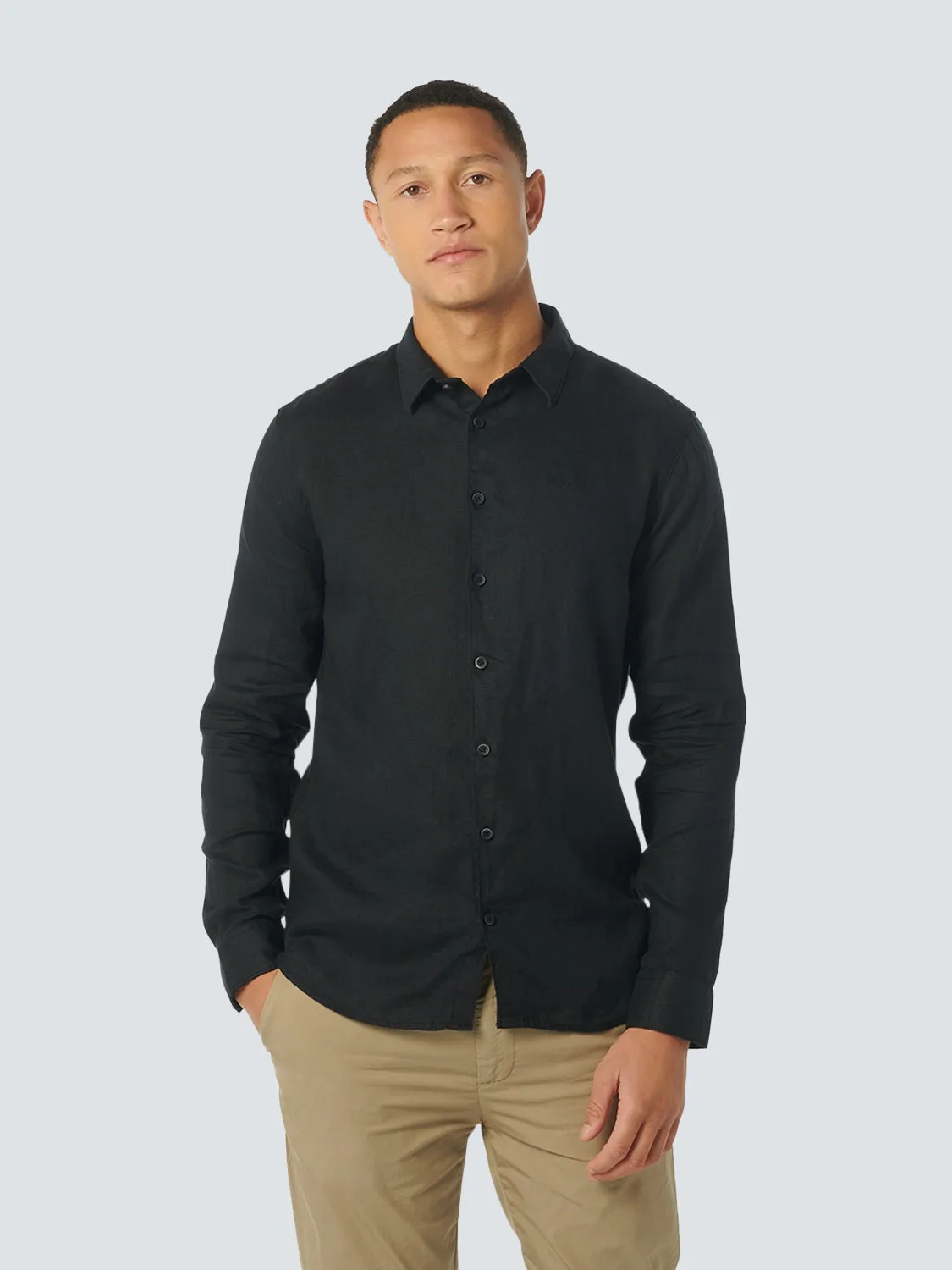 Shirt Linen Solid | Black