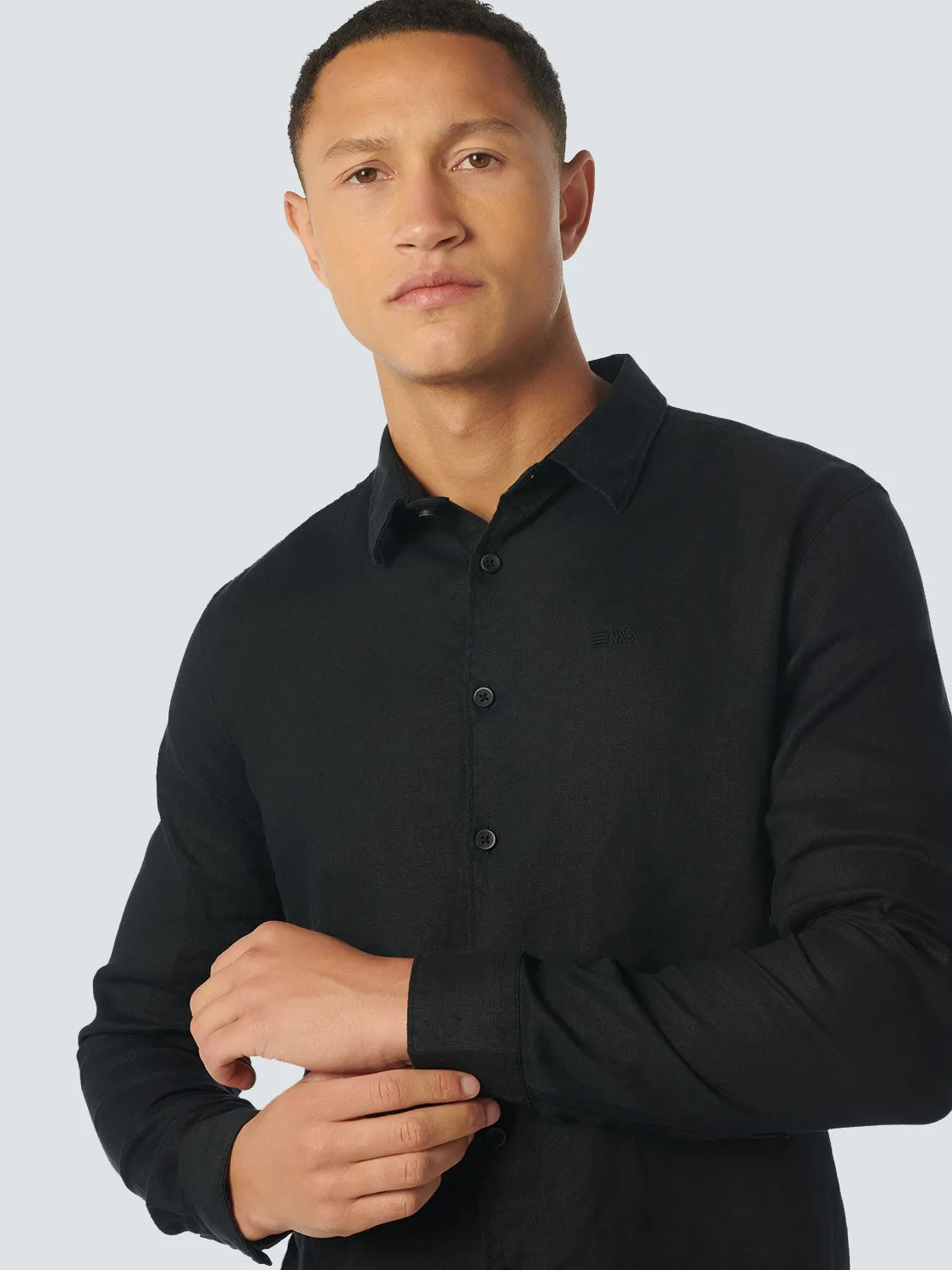 Shirt Linen Solid | Black