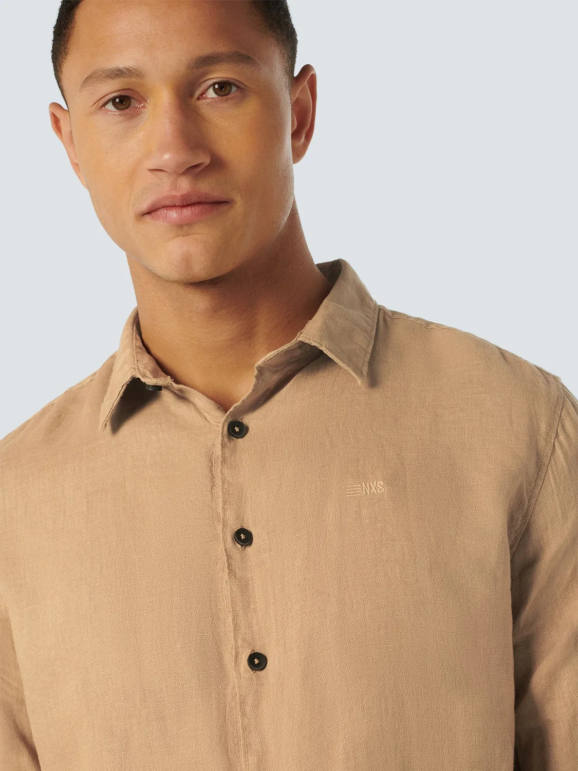 Shirt Linen Solid | Desert