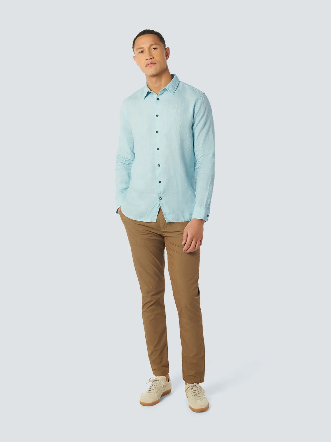 Shirt Linen Solid | Ice